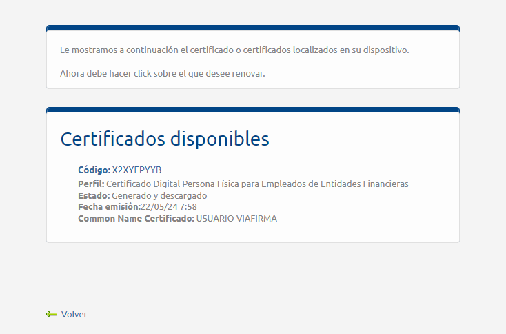 Tercer paso para renovar el certificado digital en República Dominicana